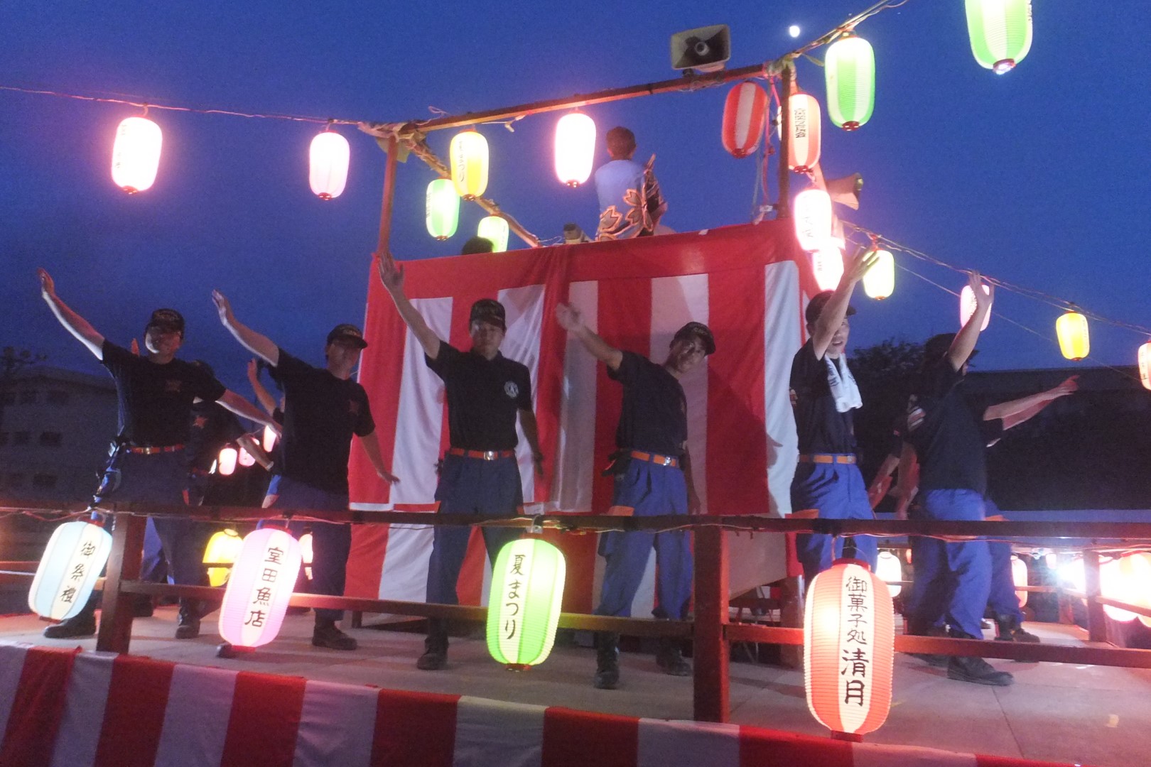 富岡地区夏祭り大会盆踊り