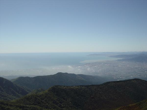 越前岳からの駿河湾