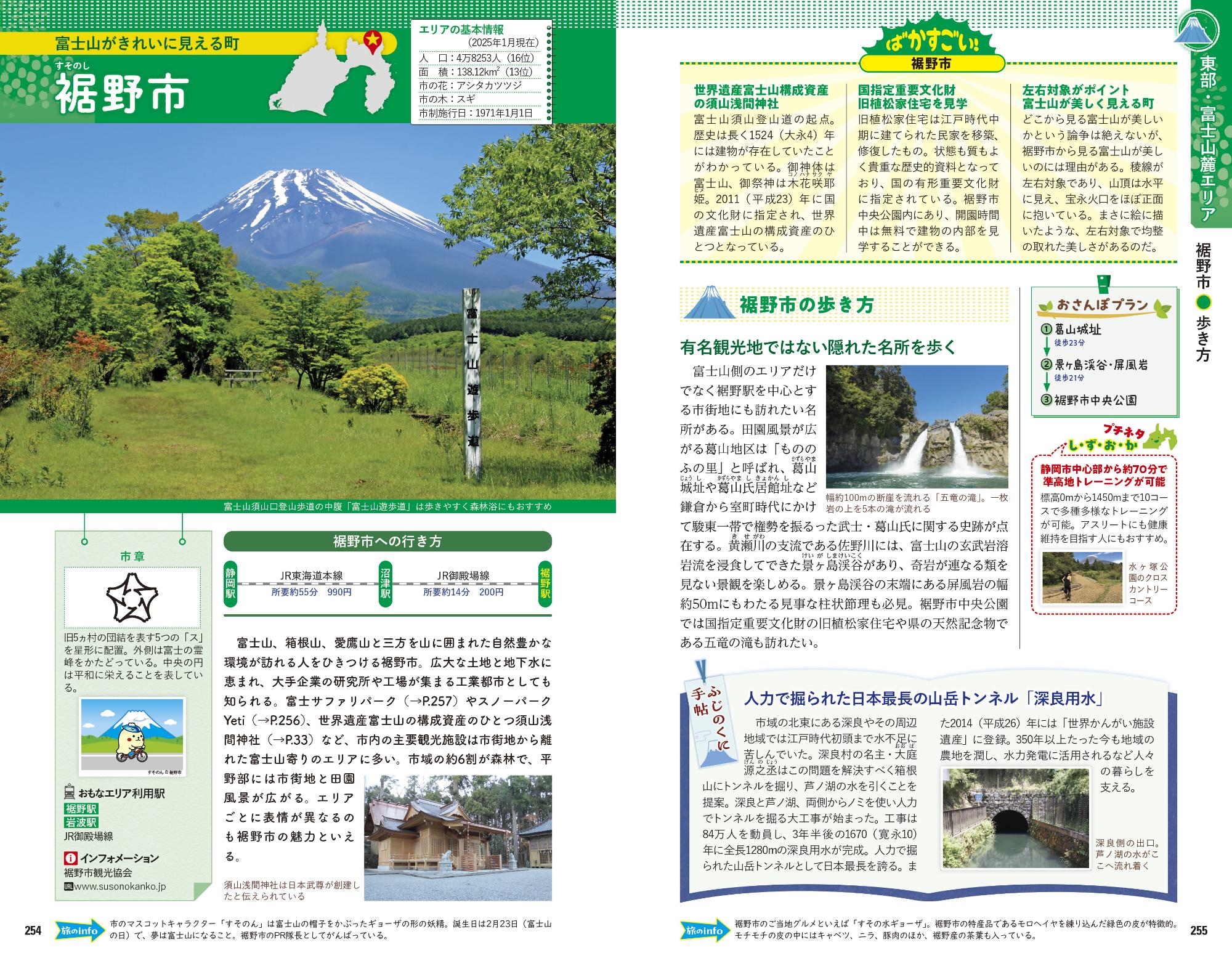 『地球の歩き方 静岡』裾野市エリアガイド