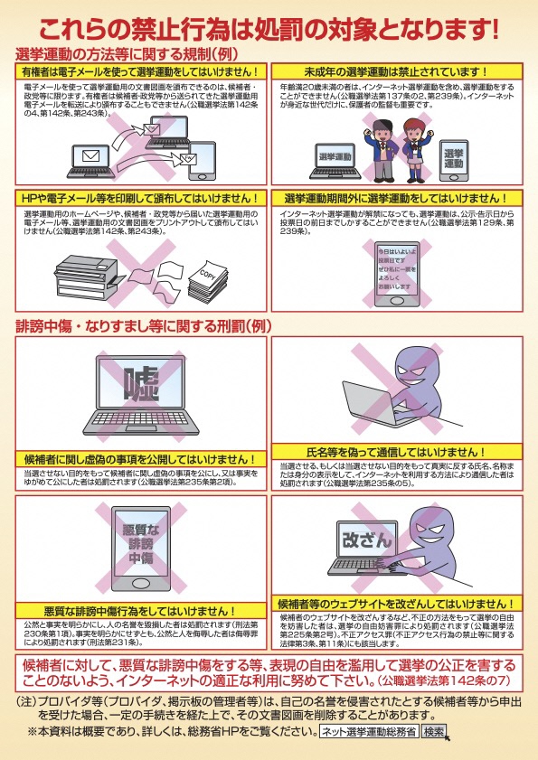 インターネット選挙運動について2