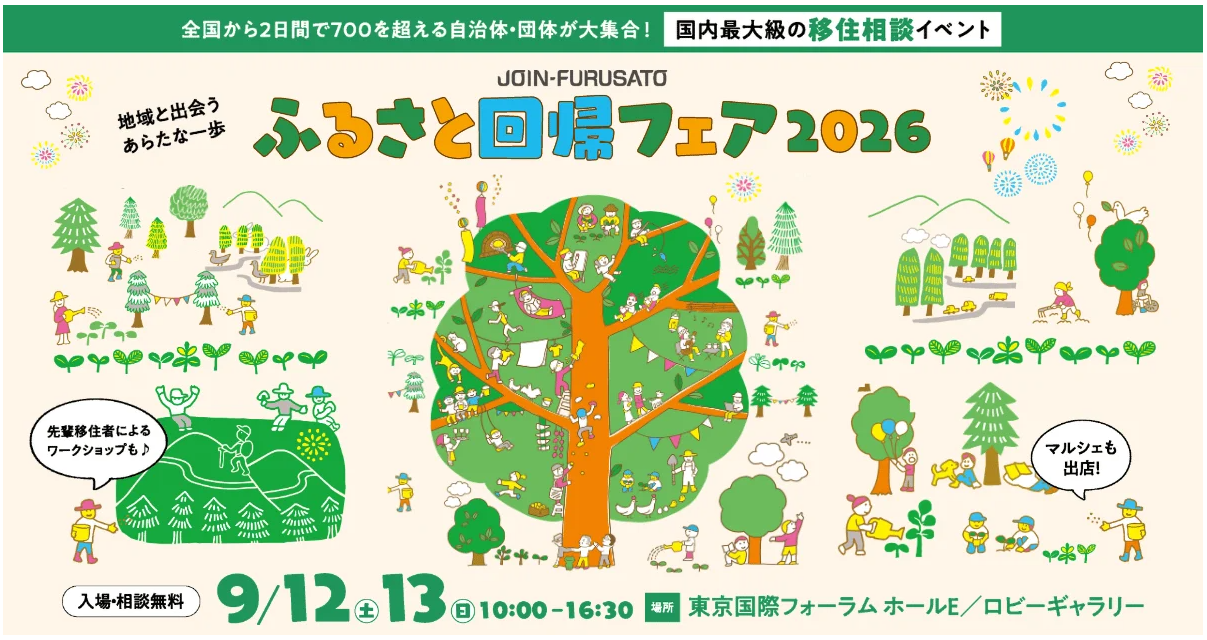 ふるさと回帰フェア2025のバナー