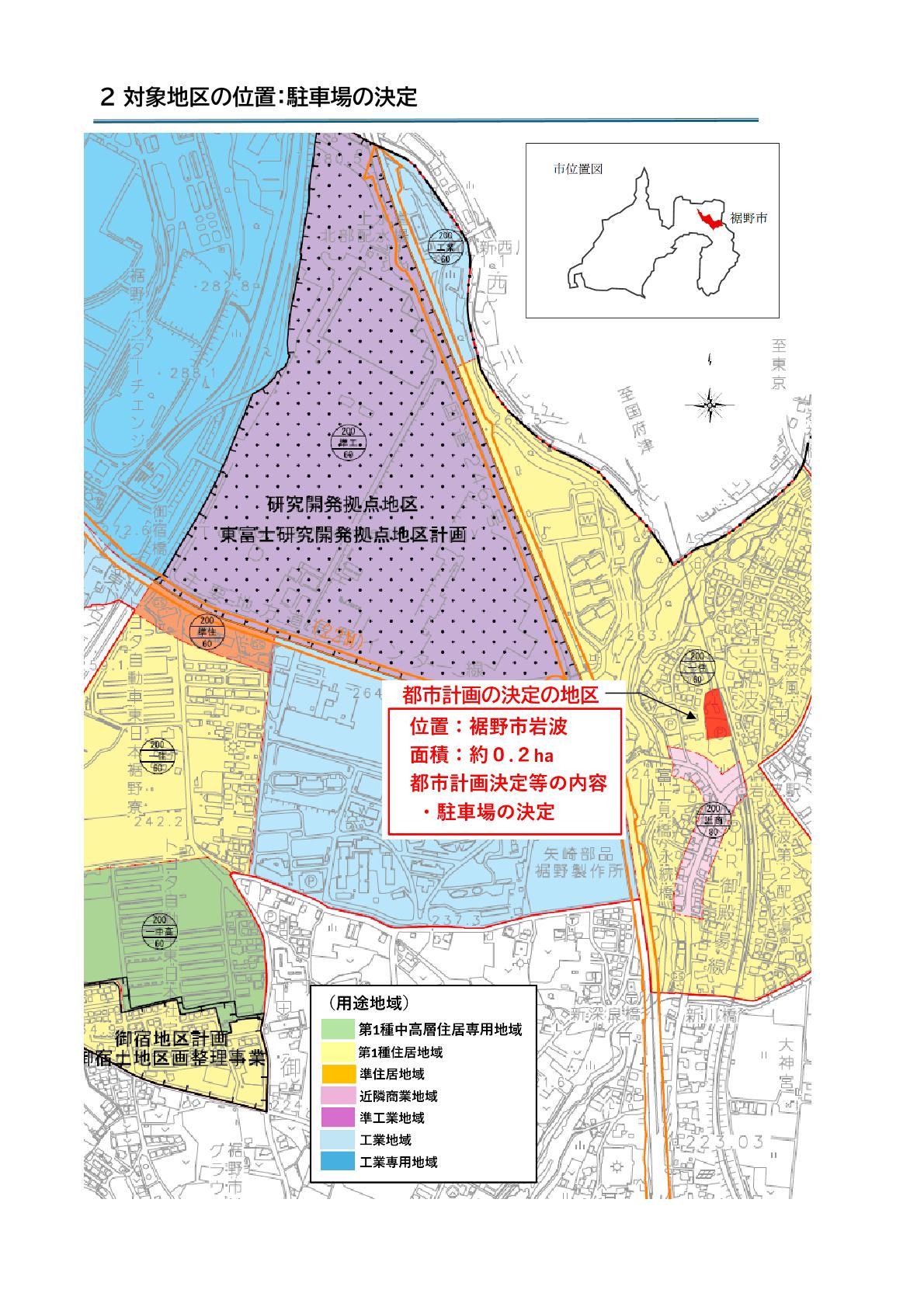 駐車場の決定