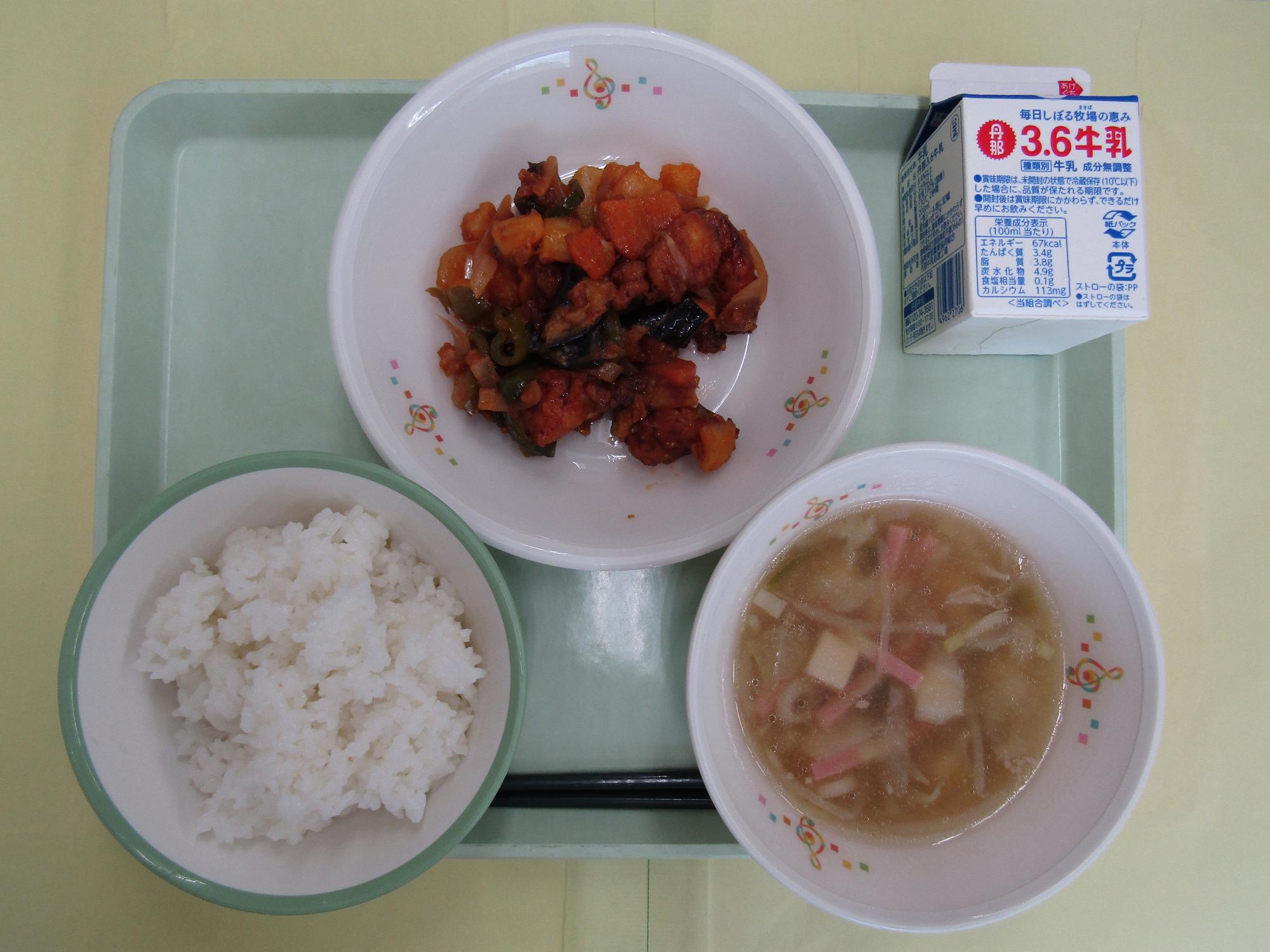 9月のふるさと給食の日