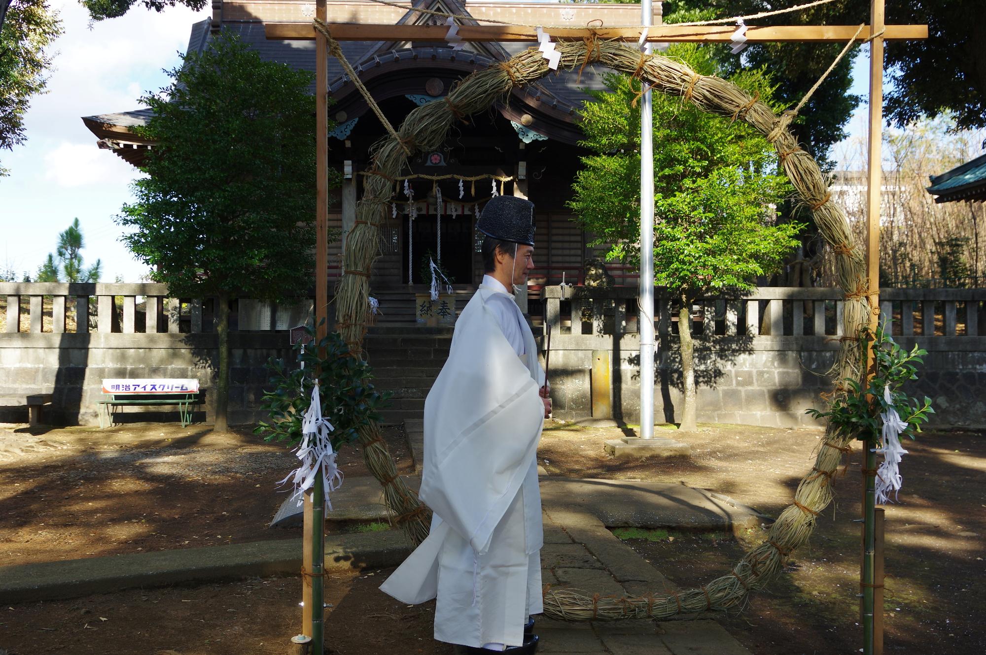 年越しの大祓いの芽の輪
