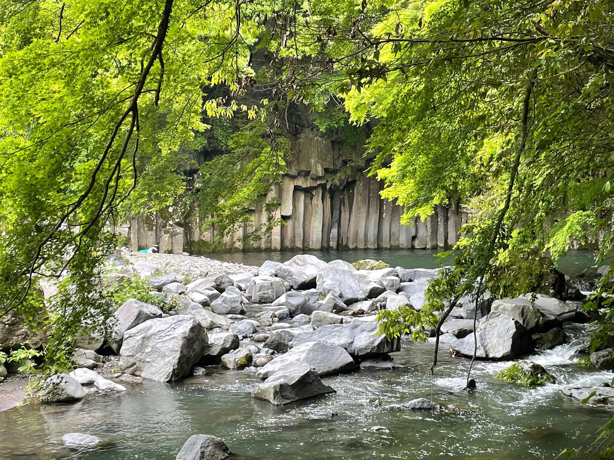 新緑の景ヶ島渓谷