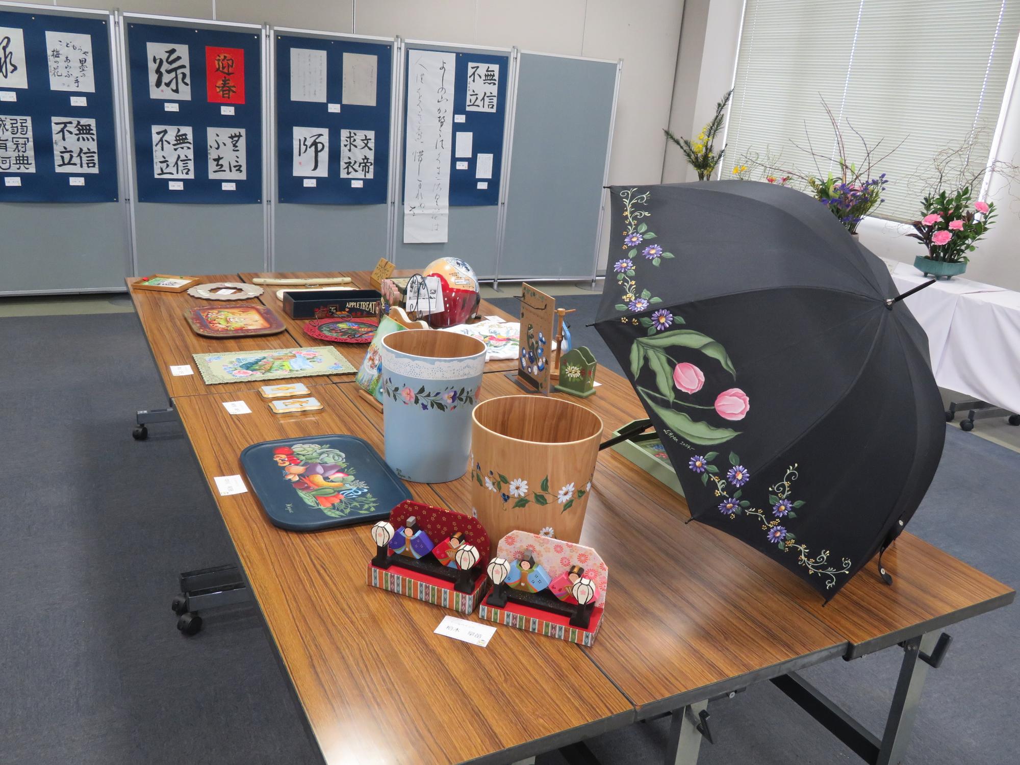 トールペイント1と書道1