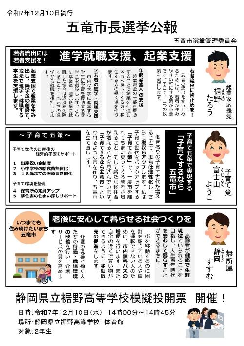 模擬投票用選挙公報