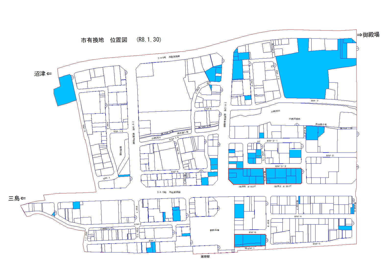 市有換地位置図
