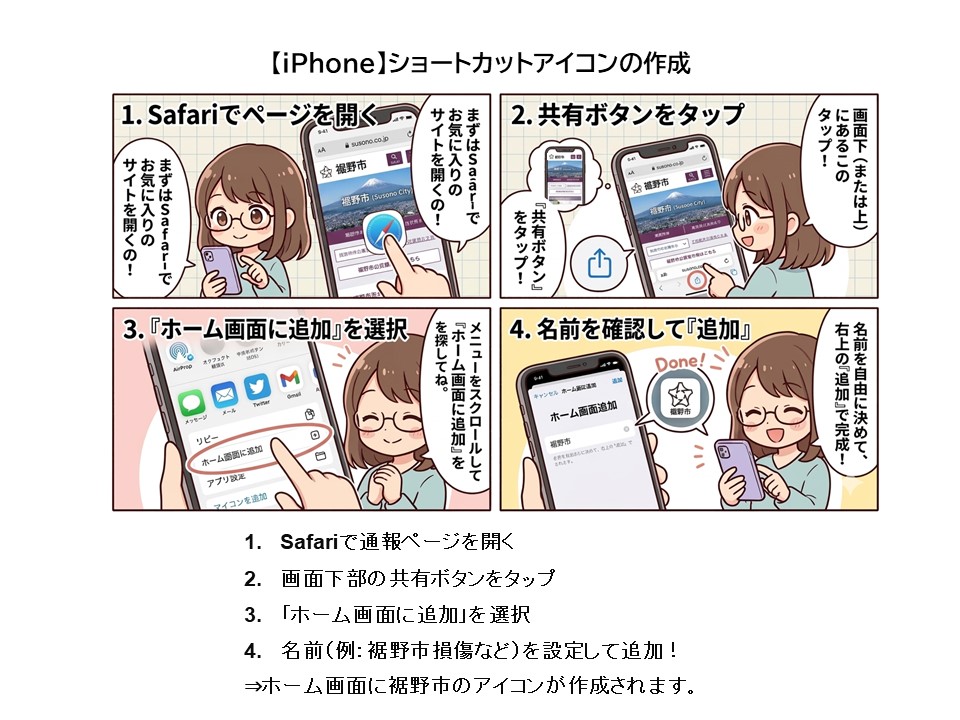 道路や公園の通報